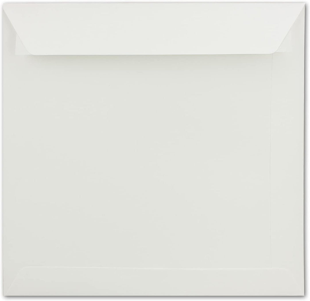 75x grosse quadratische Briefumschläge 22 x 22 cm - Creme - 120 g/m² - Für ganz besondere Anlässe -