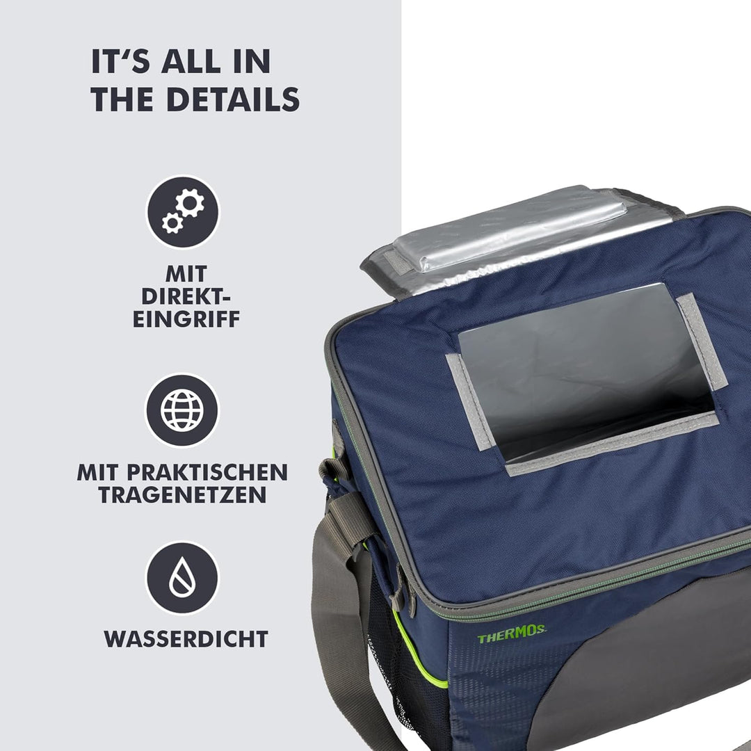 Thermos Radiance 30l, Blue, Kühltasche Polyester, Thermostasche, Camping Kühltasche, Lunchtasche, Pi