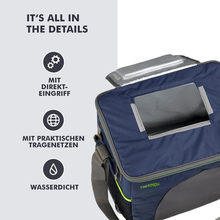 Thermos Radiance 30l, Blue, Kühltasche Polyester, Thermostasche, Camping Kühltasche, Lunchtasche, Pi