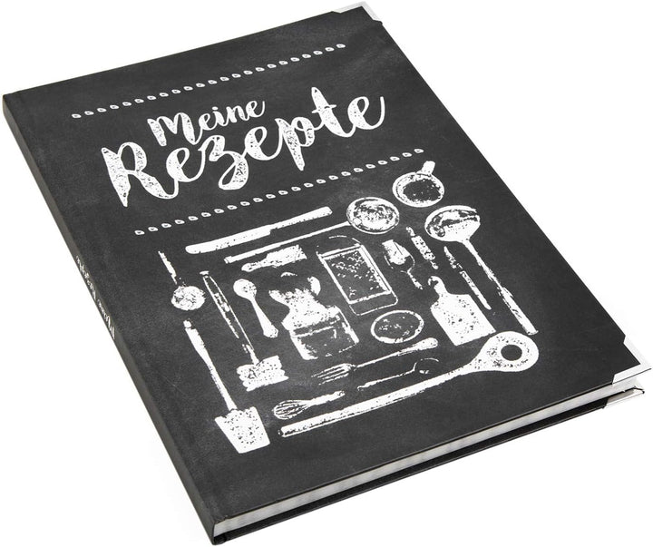 Logbuch-Verlag Notizbücher für die Küche SET - 2 leere Rezeptbücher zum Selber Schreiben DIN A4 + A5