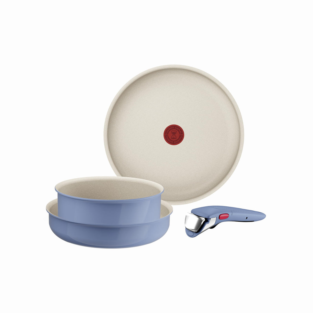 Tefal Ingenio Serenity L829S404 Kochgeschirr, 4-teilig, Standard, Antihaftbeschichtung, sicherer abn