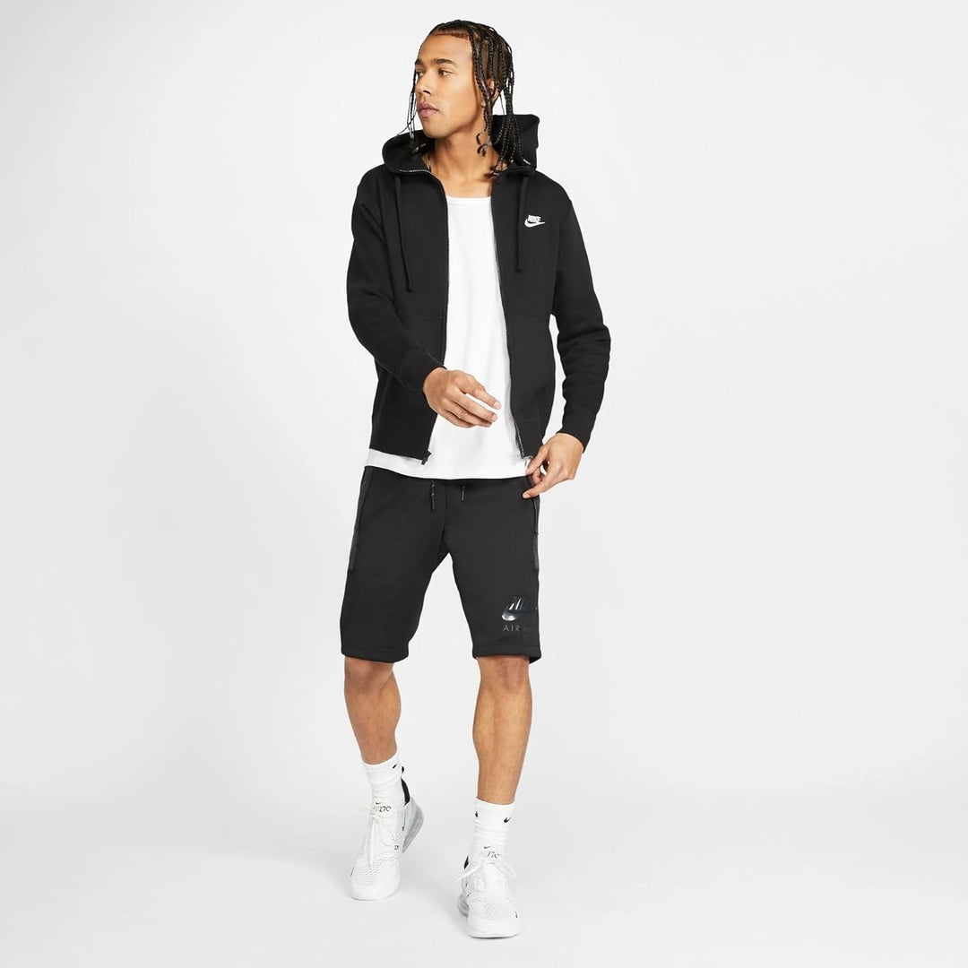Nike Herren Kapuzenjacke Sweat Club XS Black/Black/White, XS Black/Black/White