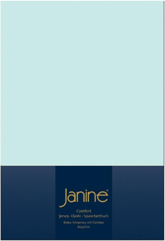 Janine Spannbettlaken Elastic-Jersey Baumwolle/Comfort Elastic 5002, Farbe:hellblau 12, Grösse:100 x