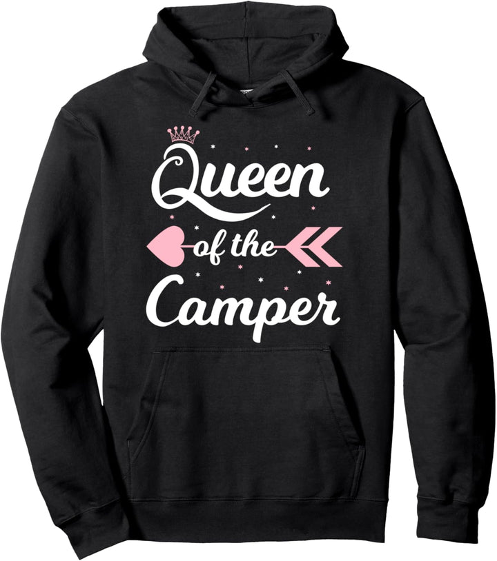 Camper Queen - Frauen Camping Pullover Hoodie