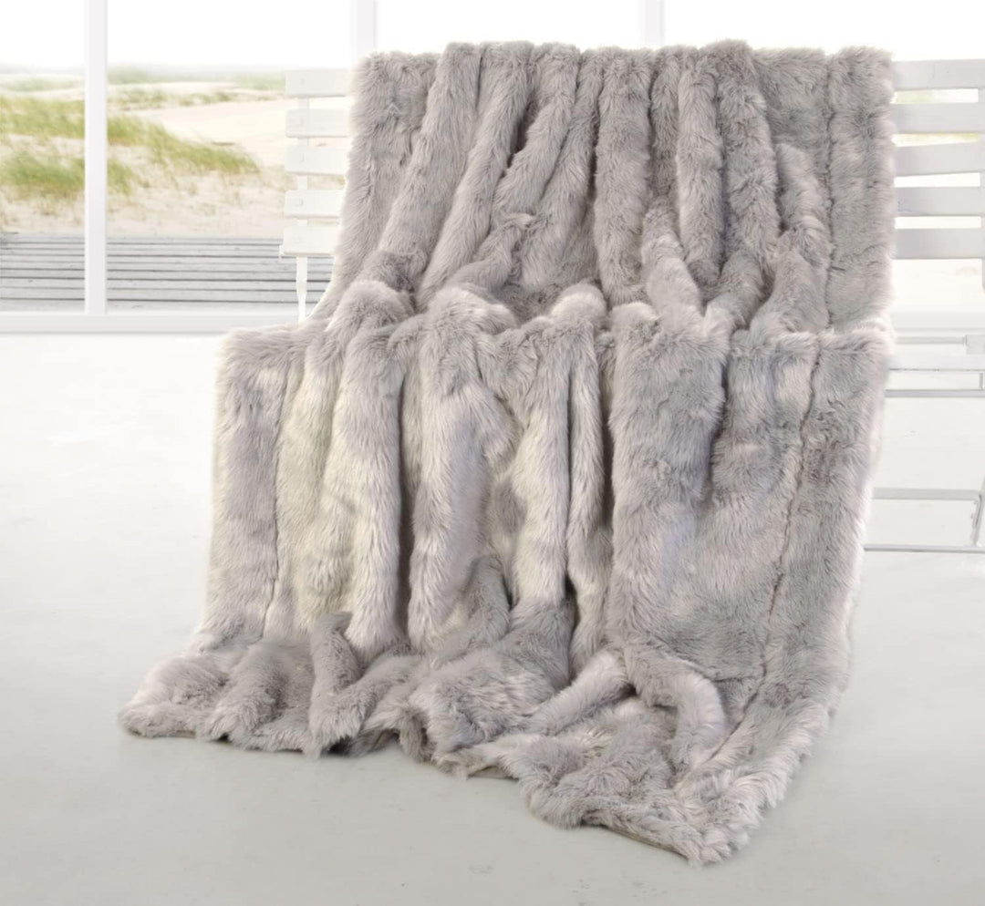 Wohnen & Accessoires Felldecke, Webpelzdecke Zobel grau (Felldecke 150x200cm), Felldecke 150x200cm