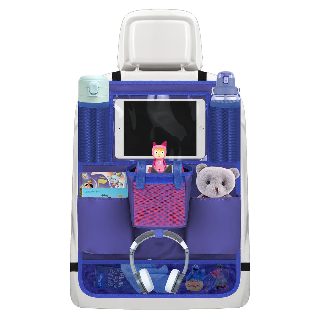 Annmore Auto Organizer mit Tasche für Toniebox Starterset, Rückenlehnenschutz Auto Kinder mit Halter