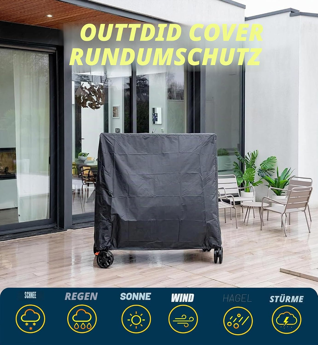 Tischtennis Schutzhülle, wasserdichte Tischtennisplatte 600D Oxford Polyester Abdeckung für Tischten