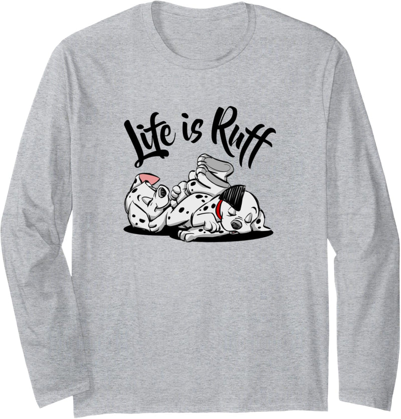 Disney 101 Dalmatians Puppies Sleeping Life Is Ruff Langarmshirt