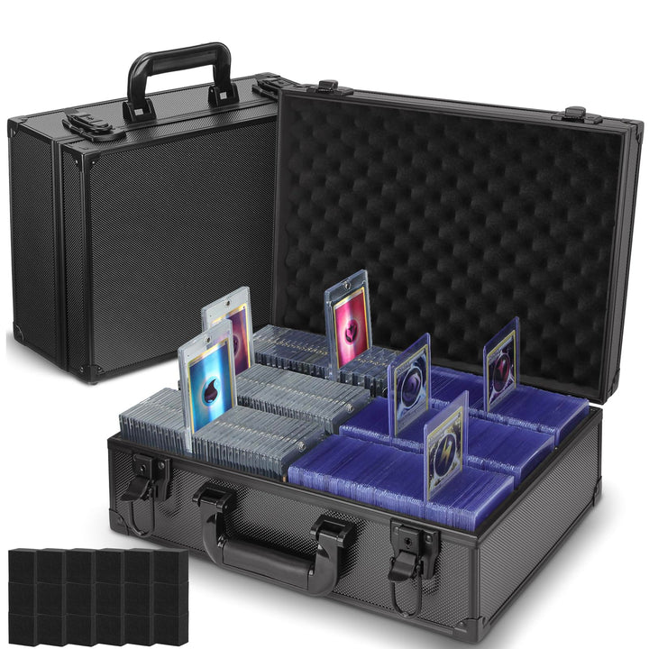 JoyHood Top Loader Aufbewahrungsbox für 600+ 3" x 4" 35PT Top Loaders, Top Loader Box kompatibel mit