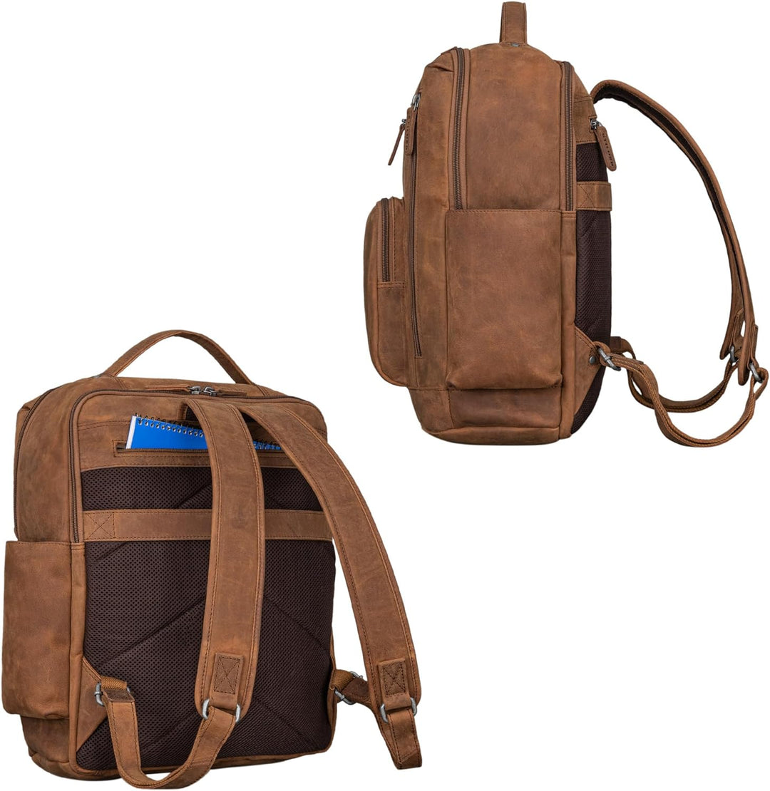 STILORD 'Archibald' Leder Business Rucksack Damen und Herren Laptop Rucksack 15,6 Zoll Arbeitstasche