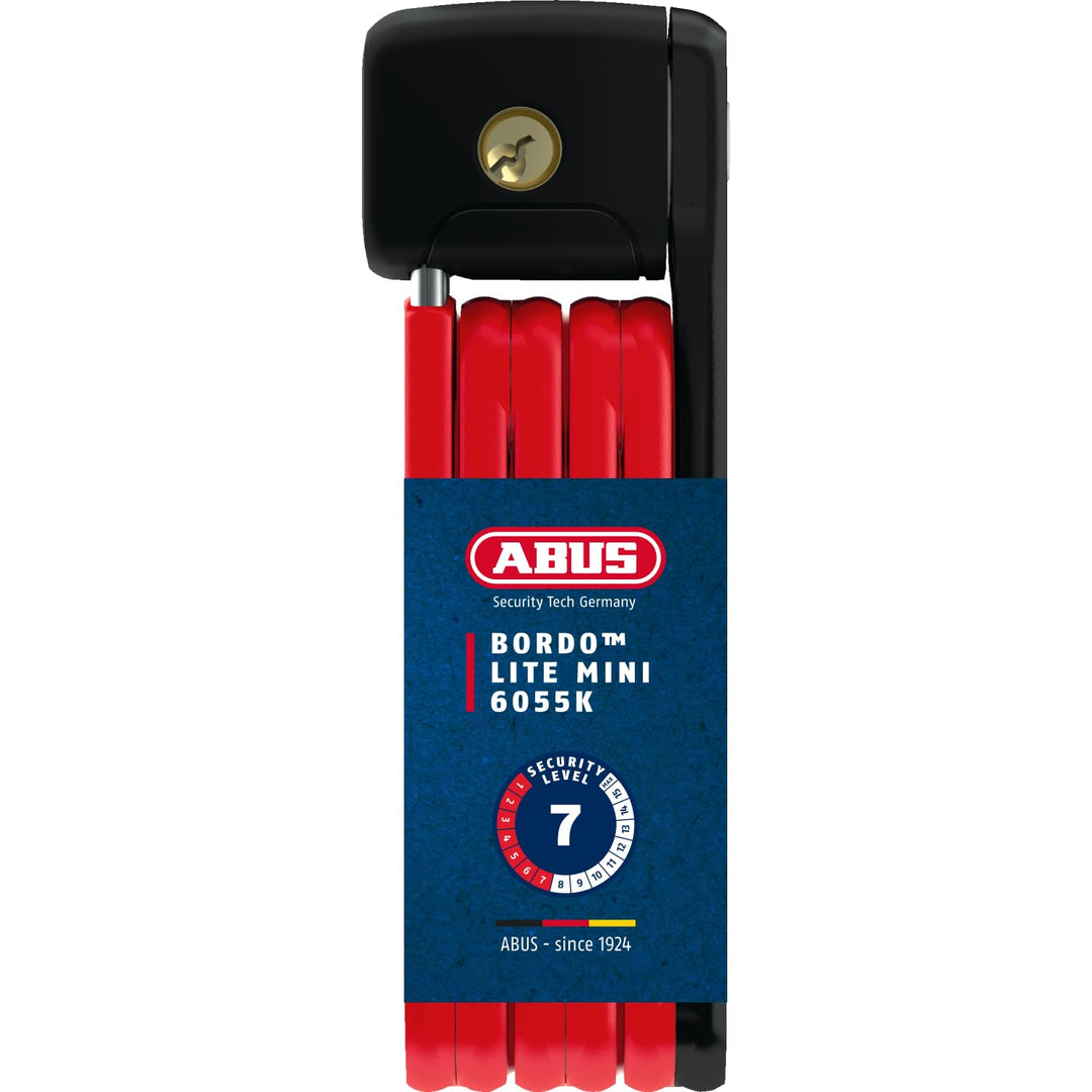 ABUS Faltschloss Bordo Lite Mini 6055/60 - Extra-leichtes Fahrradschloss aus Spezialstahl - ABUS-Sic