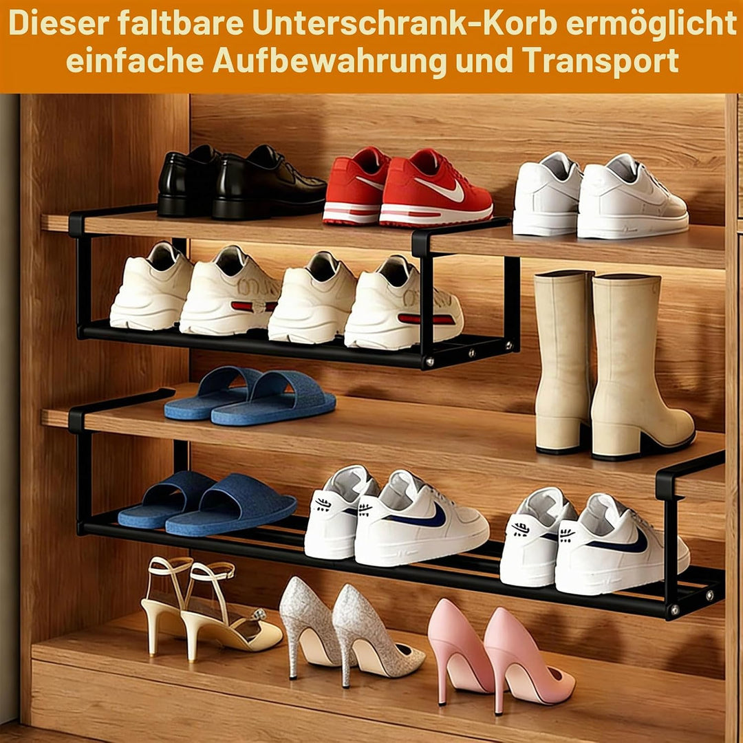 Hängendes Schuhregal Organizer Im Schrank, Erweiterbar Schrankregal, Verstellbarer 40-70cm, Schuhorg