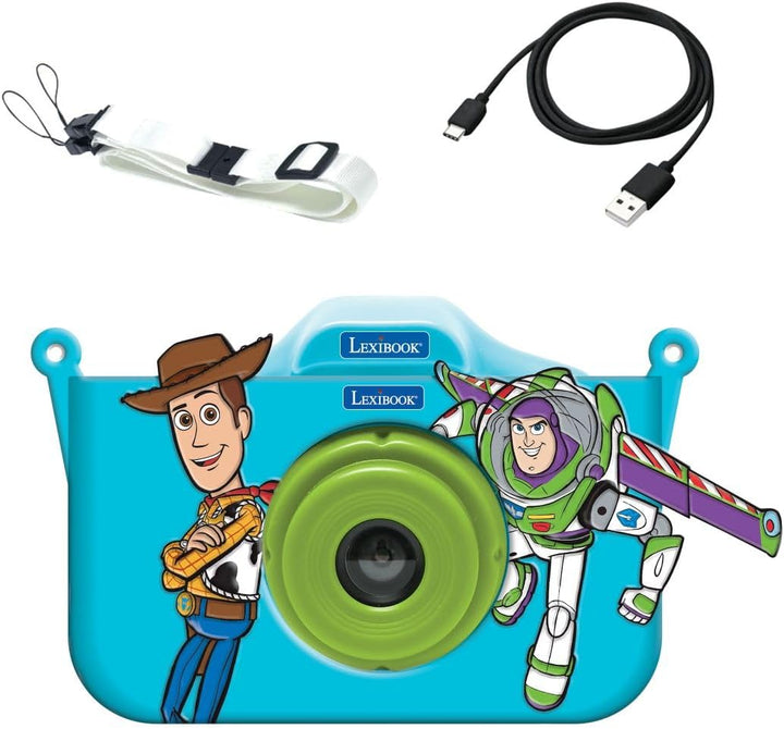 Lexibook, Disney Toy Story Kinderkamera, schützende Charakter‑Hülle, integrierter Flash‑Speicher, US