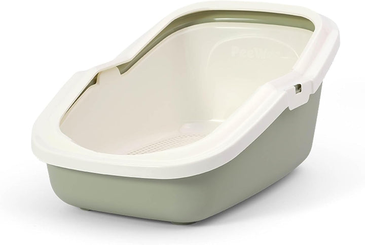 Katzentoilette PeeWee EcoMinor Katzenklo offen Schale Katzen WC inkl. 3kg Streu Holzpellets Pellets,