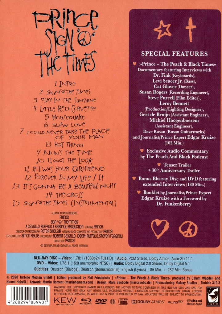 Prince – Sign "O" the Times - Limited Mediabook Edition (+ Bonus-BR) (+ Bonus-DVD) [Blu-ray], Blu-ra