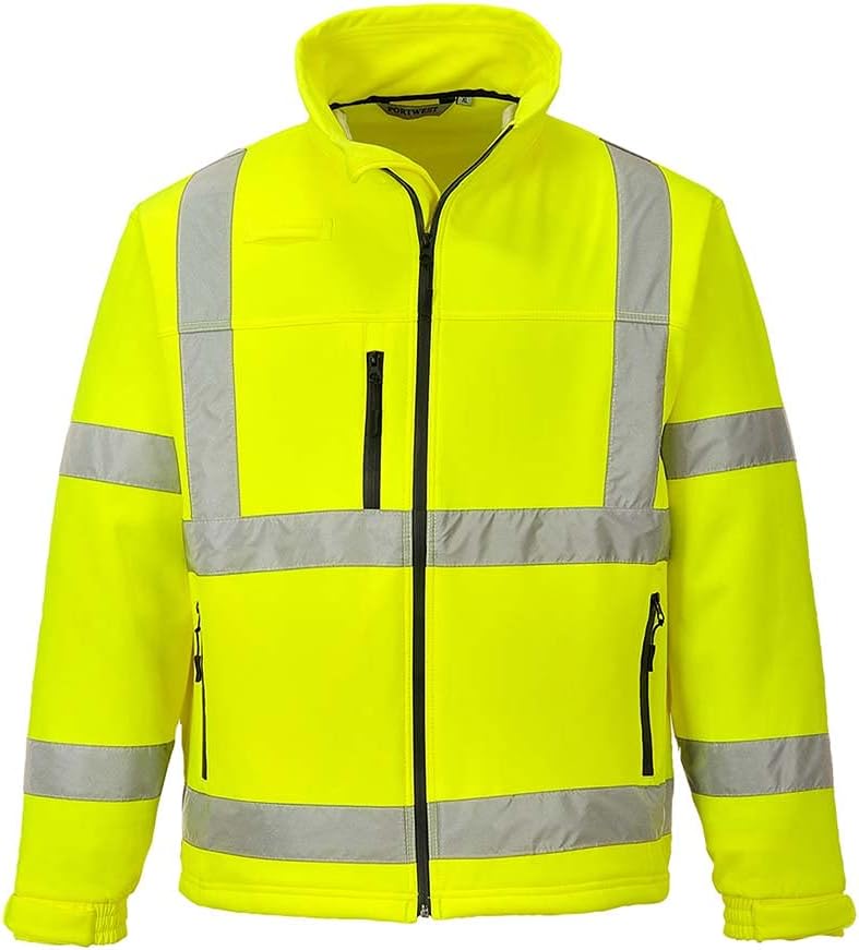 Portwest Klassische Hi-Vis Softshell-Jacke (3L), Grösse: XL, Farbe: Gelb, S424YERXL XL Gelb, XL Gelb