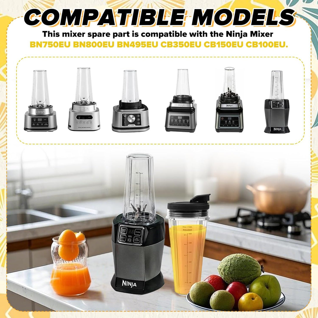 Ersatzteile FüR Ninja Mixer Kompatibel mit CB350EU BN800EU BN750EU BN650EU BN495EU CB100EU FüR Ninja