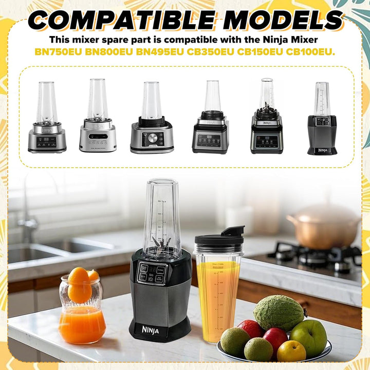 Ersatzteile FüR Ninja Mixer Kompatibel mit CB350EU BN800EU BN750EU BN650EU BN495EU CB100EU FüR Ninja
