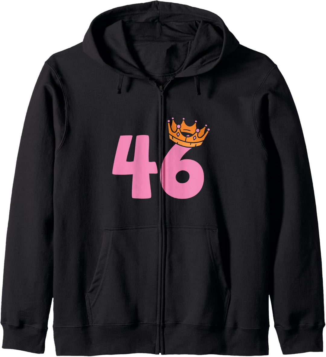 46. Geburtstag Frauen süsses Birthday Queen Krone Vintage Kapuzenjacke