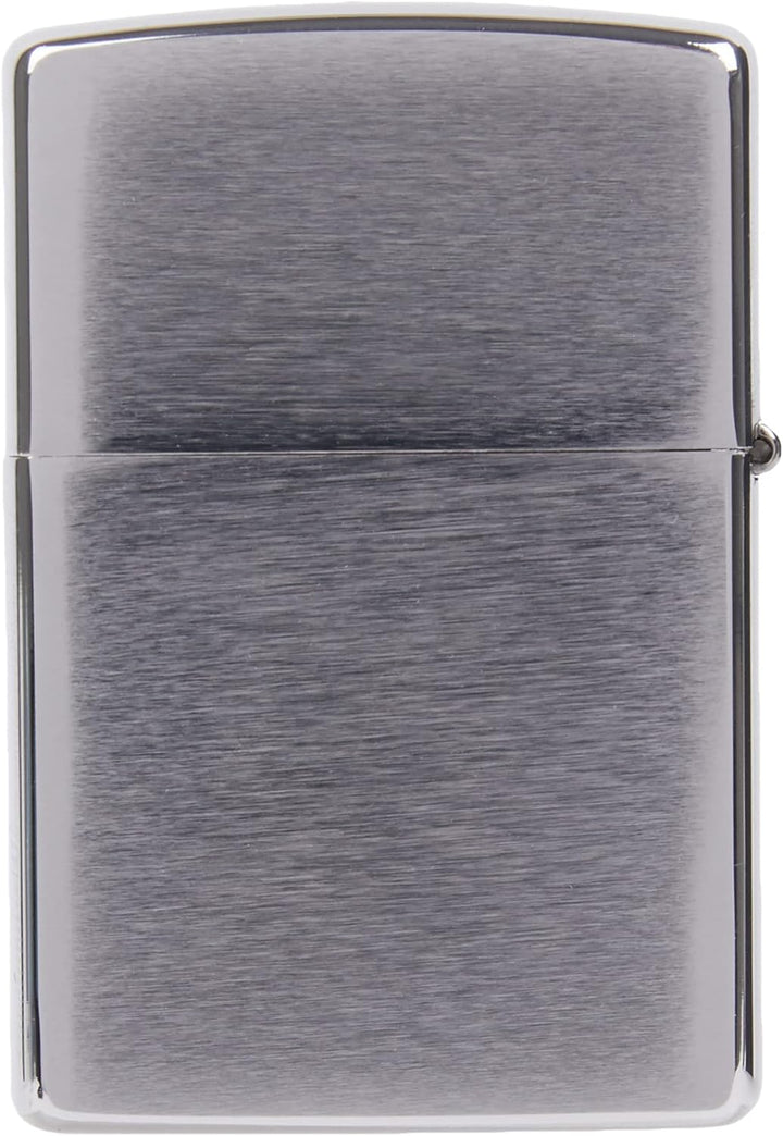 Zippo Feuerzeug 2004290 Nautic Benzinfeuerzeug, Messing, Edelstahloptik, 1 x 3,5 x 5,5 cm, Edelstahl