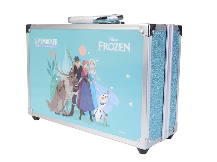 Lip Smacker Frozen Traincase, Frozen Schminkkoffer für Kinder, 40+ Make-up Produkte für Gesicht, Lip
