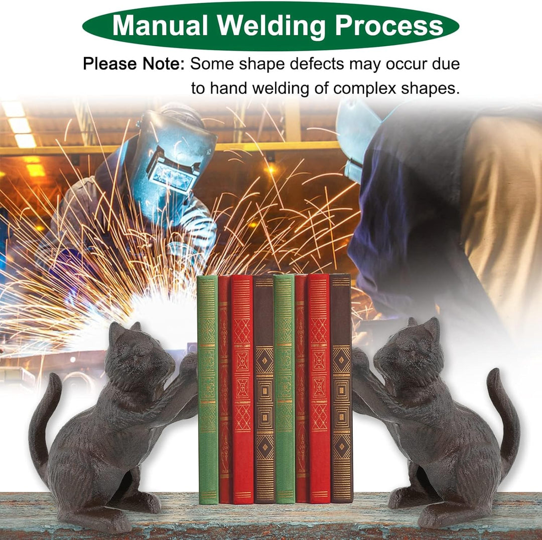 Dekorative Buchstützen, Einzigartige Gusseisen Katze Form Buch Enden, um Bücher Schwerlast zu Halten