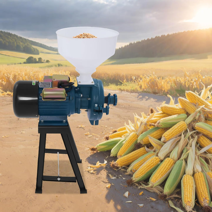 Elektrische Getreidemühle, kommerzielle Gewürzmühle, 2200 W, Gewürzmühle, 1400 U/min, mit Trichter,
