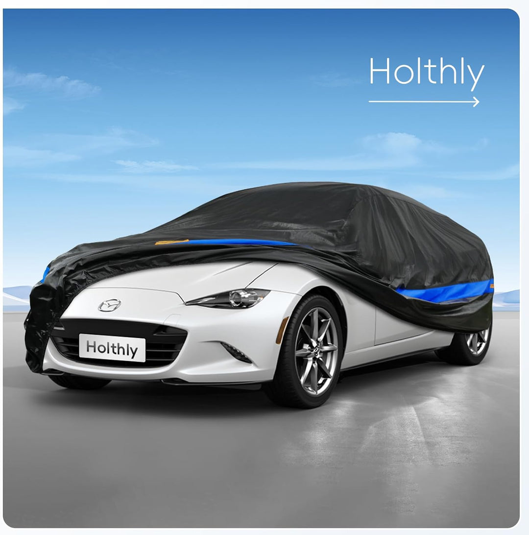 Autoabdeckung Wasserdicht Atmungsaktiv,Auto-Abdeckplane für Vollgarage,Regen,Sonne,Staub und UV-Schu
