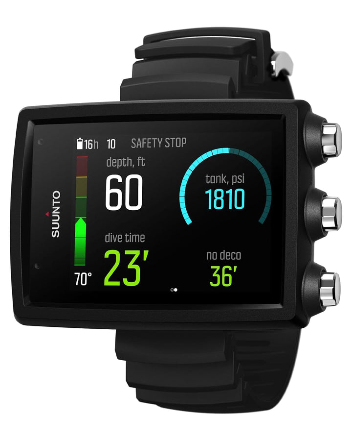 Suunto Eon Core Handgelenk-Tauchcomputer – Schwarz mit Sender und USB, Schwarz
