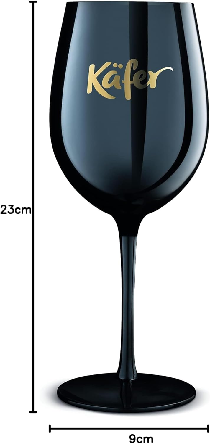 Käfer Kelchgläser, 2-tlg, mundgeblasen (Schwarz), Schwarz