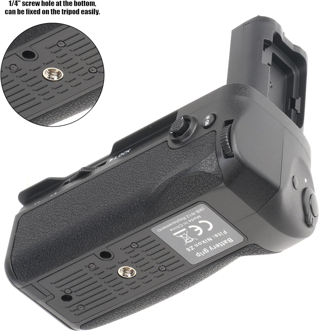 FOTGA Vertikaler Batteriegriff Multi-Power-Pack für Nikon Z8 Kamera Ersatz MB-N12, Stützen Sie bis z