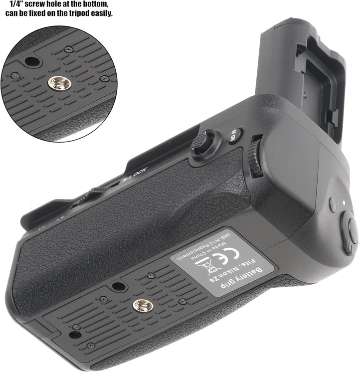 FOTGA Vertikaler Batteriegriff Multi-Power-Pack für Nikon Z8 Kamera Ersatz MB-N12, Stützen Sie bis z
