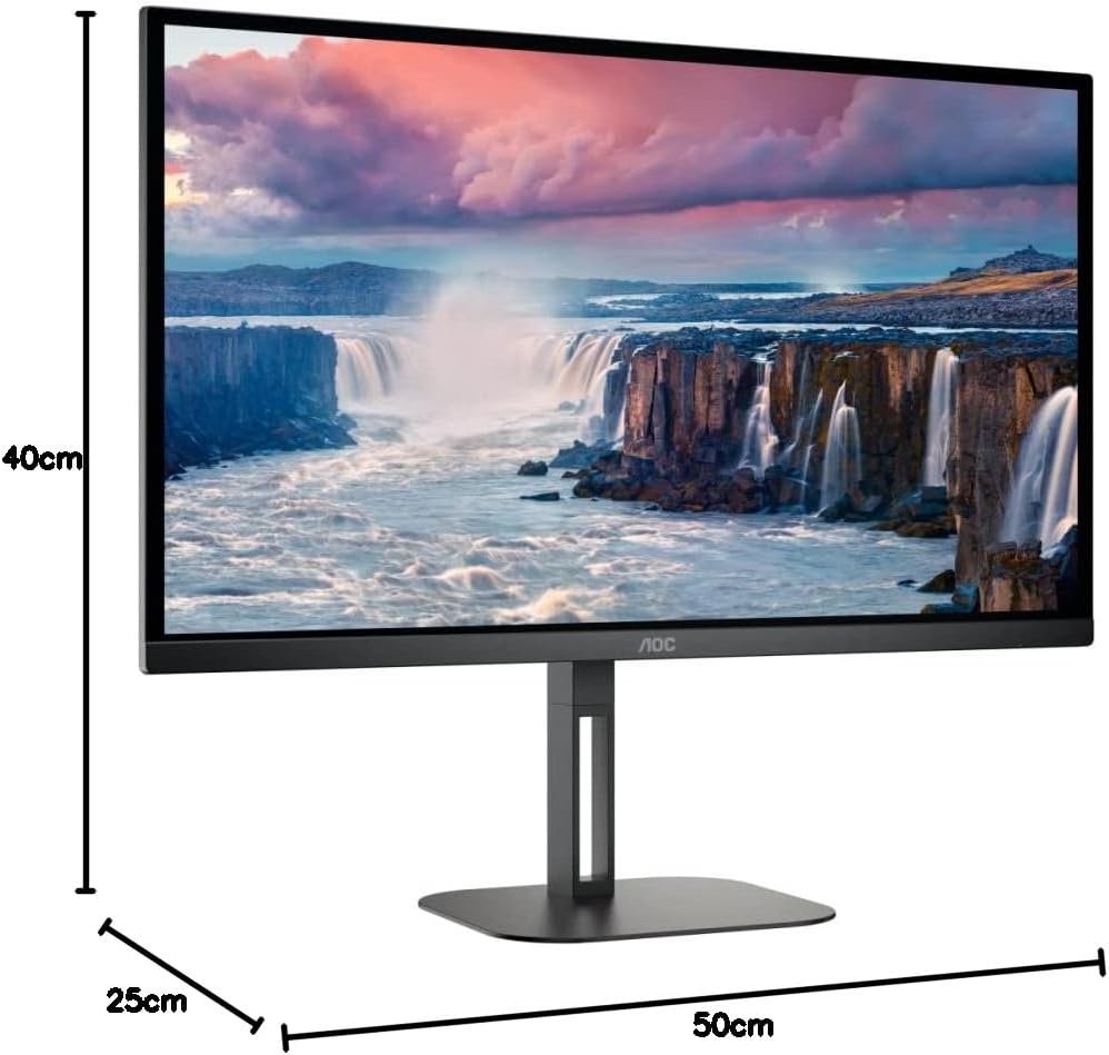 AOC Q27V5N - 27 Zoll QHD Monitor, Lautsprecher, höhenverstellbar (2560x1440, 75 Hz, DisplayPort, HDM