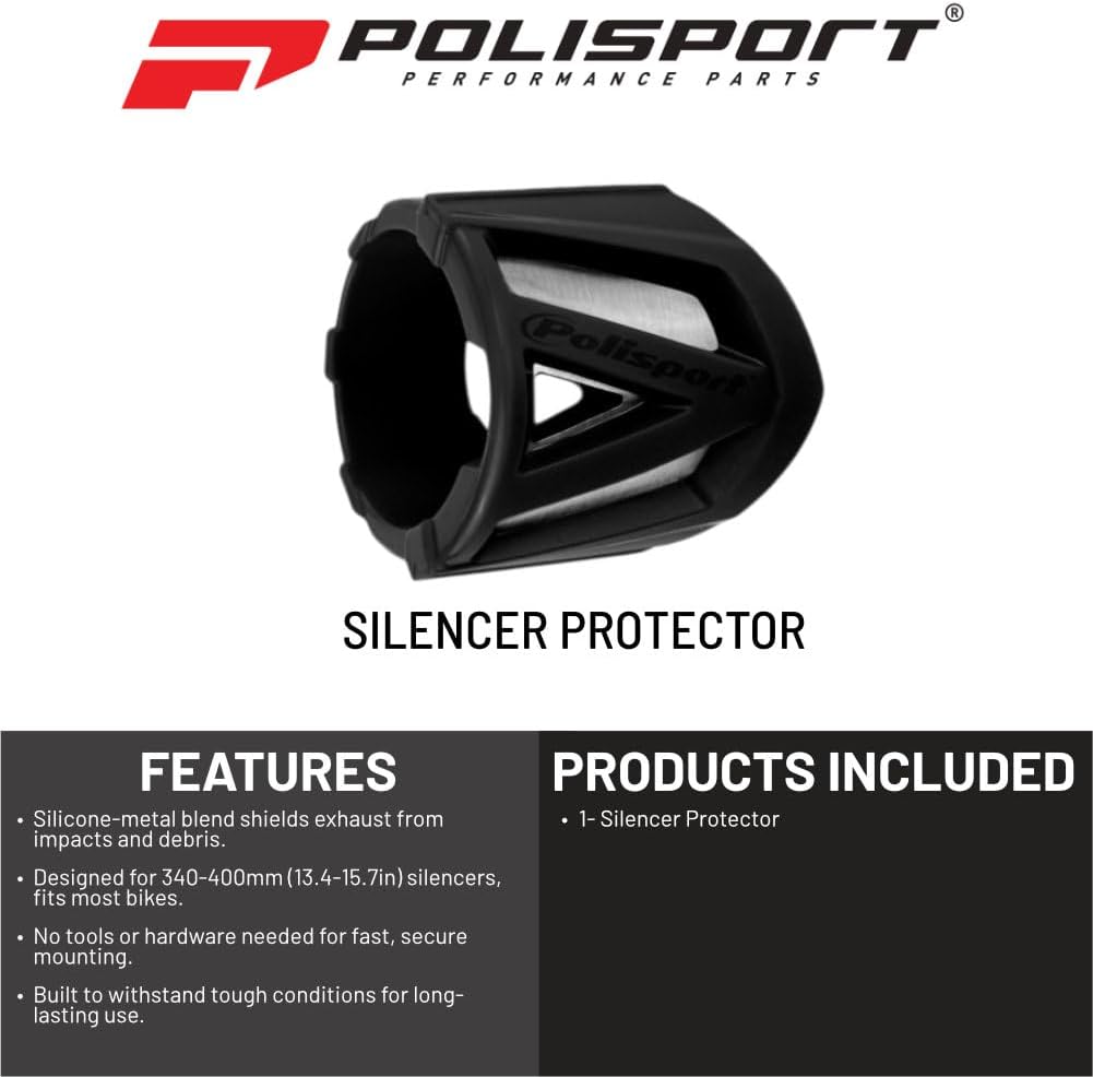Polisport 340-400 Mm Silencer Protector One Size