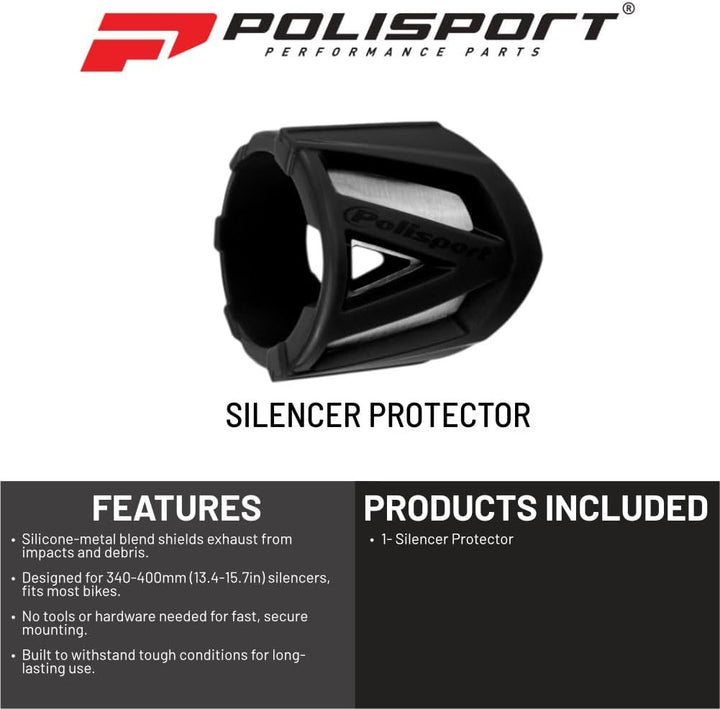 Polisport 340-400 Mm Silencer Protector One Size