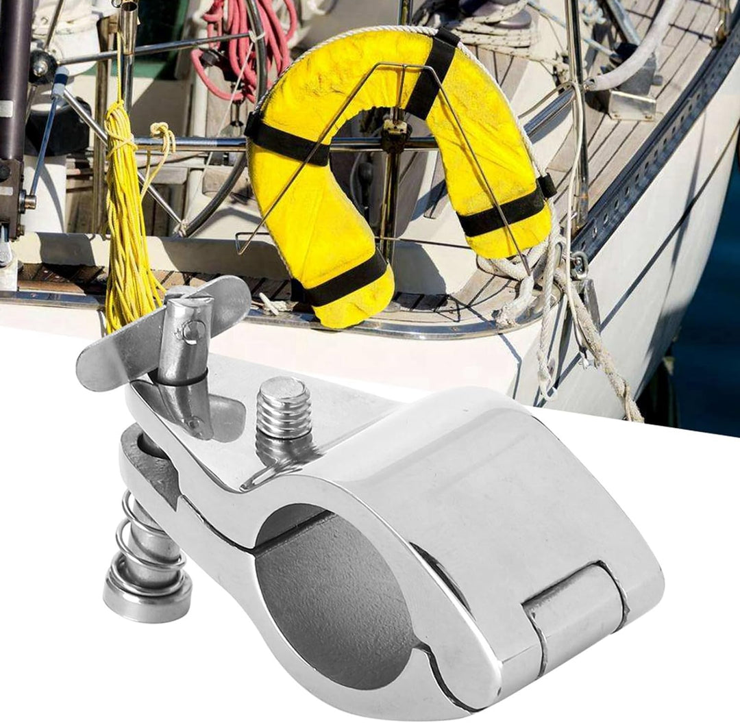 Jaw Slide Hardware Marine Jaw Slide Bimini Top Scharnierschienenhalterung 2 Stück Stahlboot klappbar