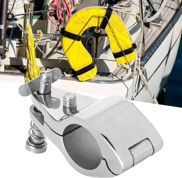 Jaw Slide Hardware Marine Jaw Slide Bimini Top Scharnierschienenhalterung 2 Stück Stahlboot klappbar