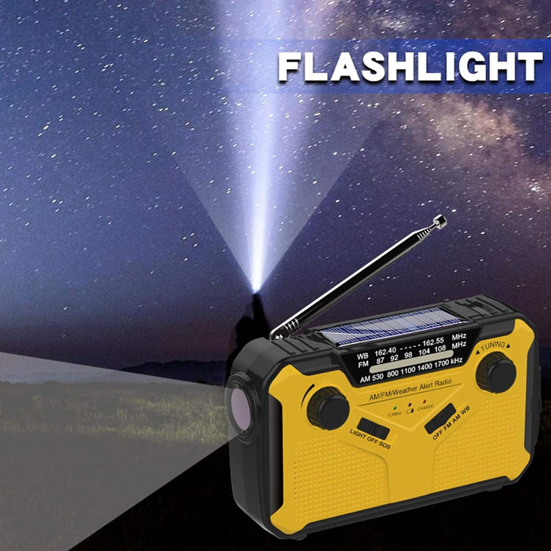 Kavolet Solar Radio, Digitales FM AM WB Kurbel Radio Outdoor Notfall Solar Handkurbel Radio Taschenl