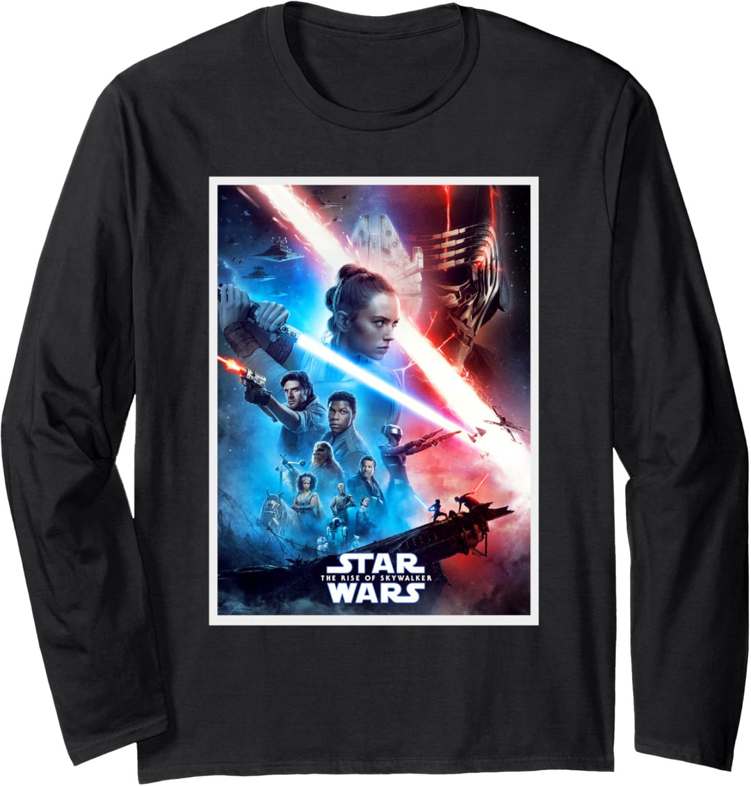 Star Wars The Rise of Skywalker Characters Movie Poster Langarmshirt