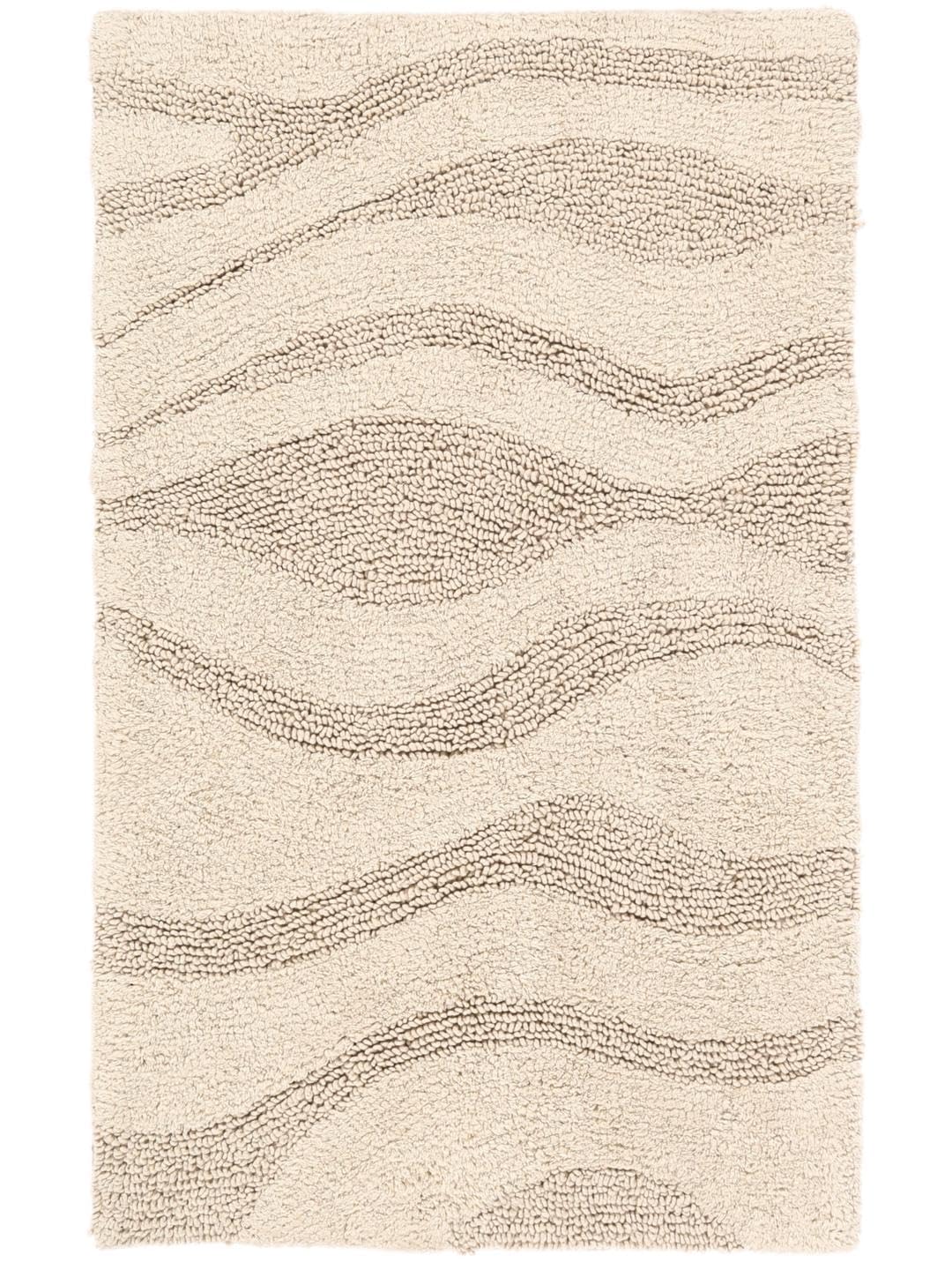 RugVista Badematte Breeze, 80 x 50 cm, Rechteckig, Mittelflor, Anti-Rutsch, Moderner Badteppich, Mas