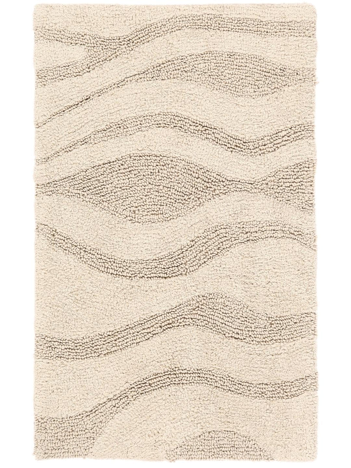 RugVista Badematte Breeze, 80 x 50 cm, Rechteckig, Mittelflor, Anti-Rutsch, Moderner Badteppich, Mas