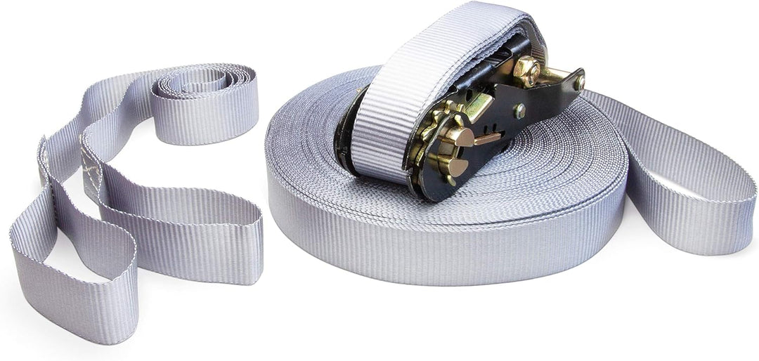 Slackline Set, Blue Stars, 15-25 Meter Länge, Komplettset für Kinder, Anfänger und Familien, inklusi