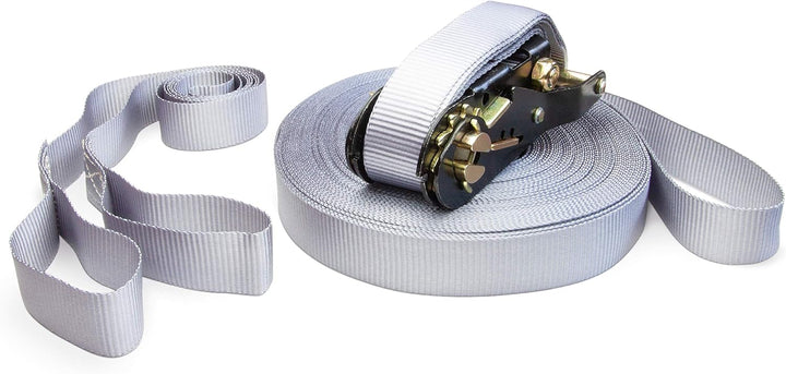 Slackline Set, Blue Stars, 15-25 Meter Länge, Komplettset für Kinder, Anfänger und Familien, inklusi