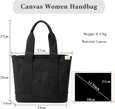 CORIOS Damen Henkeltaschen Canvas Tragetasche Grosse Kapazität Handtasche Multifunktionale Schultert