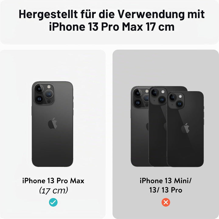 Mous - Hülle für iPhone 13 Pro Max - Carbonfaser - Limitless 4.0 - Handyhülle iPhone 13 Pro Max MagS
