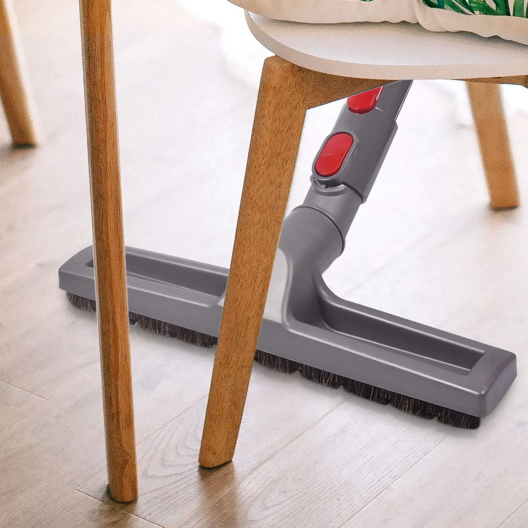 KEEPOW Flexible Parkettbürste, Bürste Passend für Dyson Staubsauger (mit Adapter für V7 V8 V10