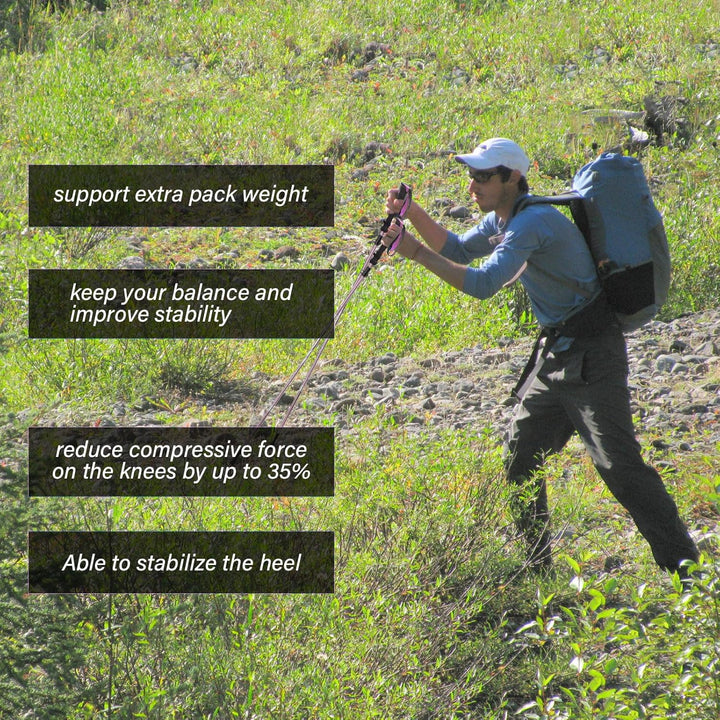 BISINNA Wanderstöcke Trekkingstöcke Nordic Walking Stöcke - 95-115 cm / 115-135 cm Faltbar Verstellb