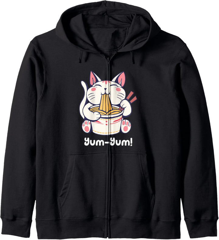 Anime Japan Nudeln Katze Kapuzenjacke