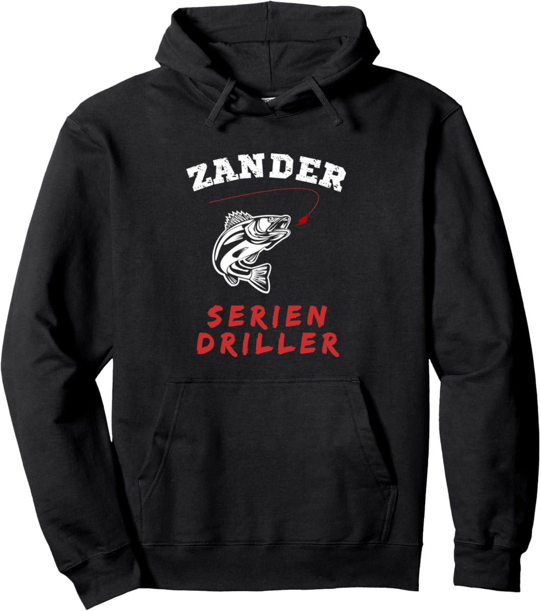 Zander Serien Driller Angler Fischer Fisch Neuheit Pullover Hoodie