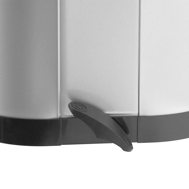 Wesco Ökosammler 170 in der Farbe schwarz, pulverbeschichtetes Stahlblech, zwei getrennte 15 Liter E